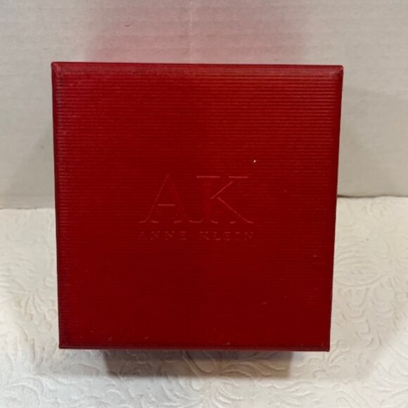 Anne Klein AK EMPTY Red Presentation Storage Watch Jewelry Box Case4"x4.25"x2.5" - Picture 7 of 16